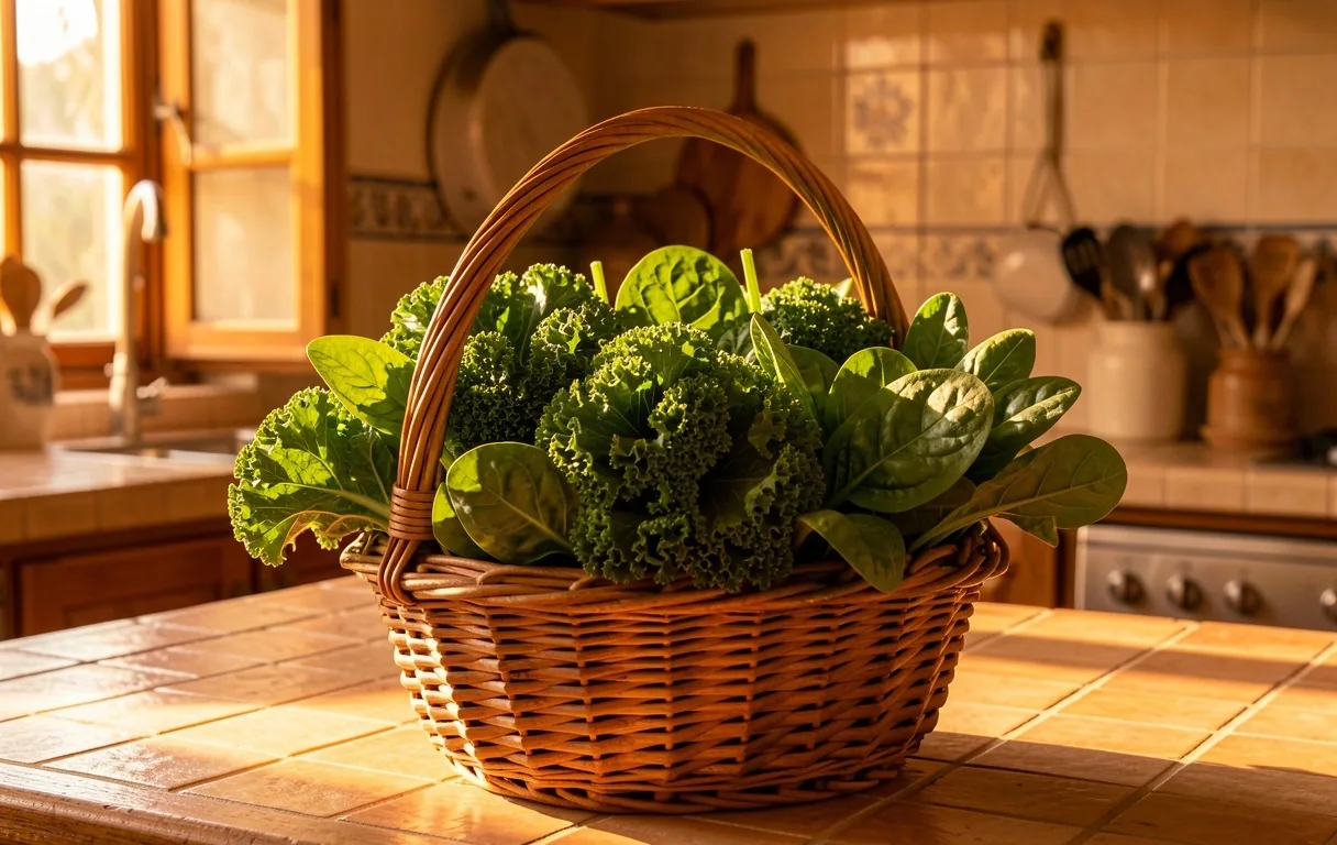 Verduras de hoja verde
