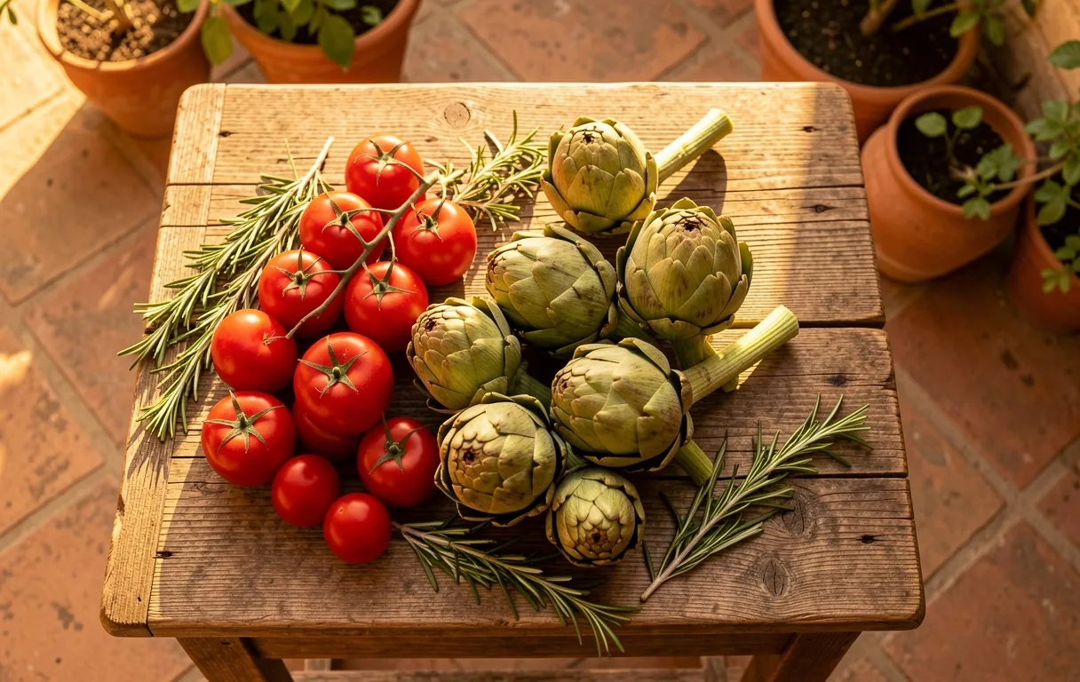 Vegetales frescos de temporada en Valencia